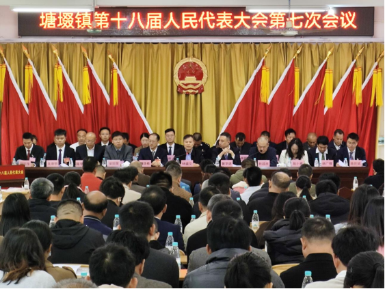 塘㙍镇第十八届人民代表大会第七次会议胜利召开