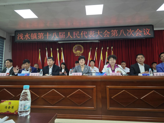 浅水镇第十八届人民代表大会第八次会议胜利召开
