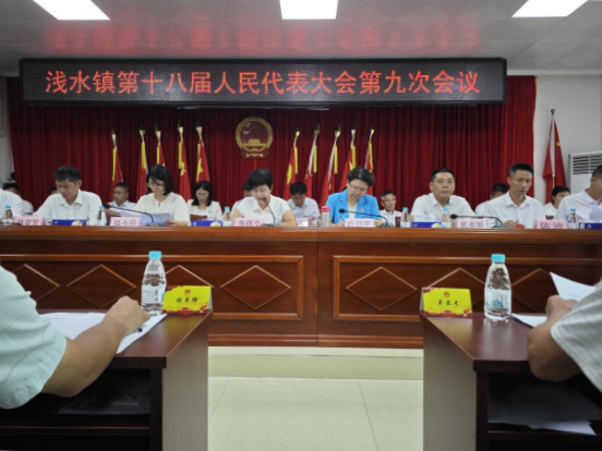 浅水镇人大：浅水镇第十八届人民代表大会第九次会议胜利召开