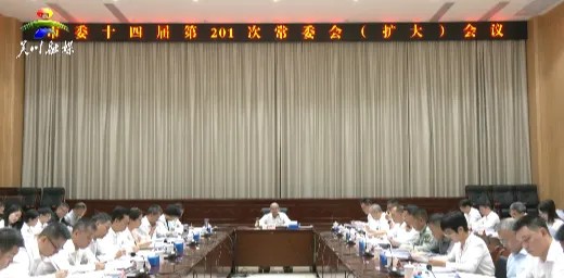 市委召开十四届第201次常委会（扩大）会议