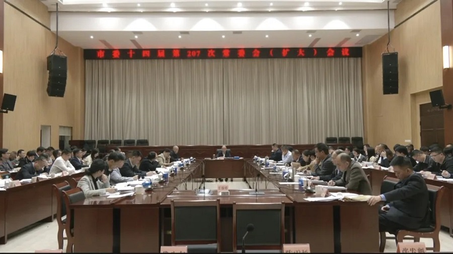 市委召开十四届第207次常委会（扩大）会议