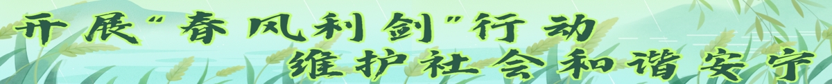 大力开展“春风利剑”专项行动 依法严惩备类违法犯罪活动